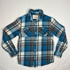 Urban Pipeline Boys Flannel Plaid Long Sleeve Shirt Size Medium